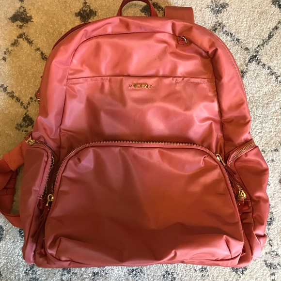 tumi backpack pink
